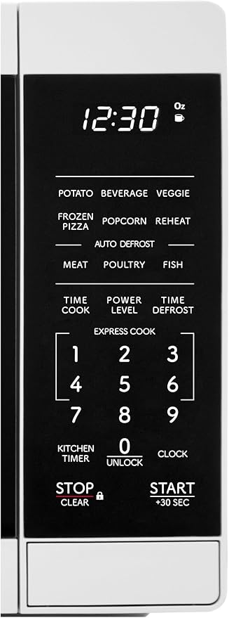 SHARP Compact Countertop Microwave Oven with Removable 10" Carousel Turntable, 700 Watt, 0.7 Cubic Feet, White