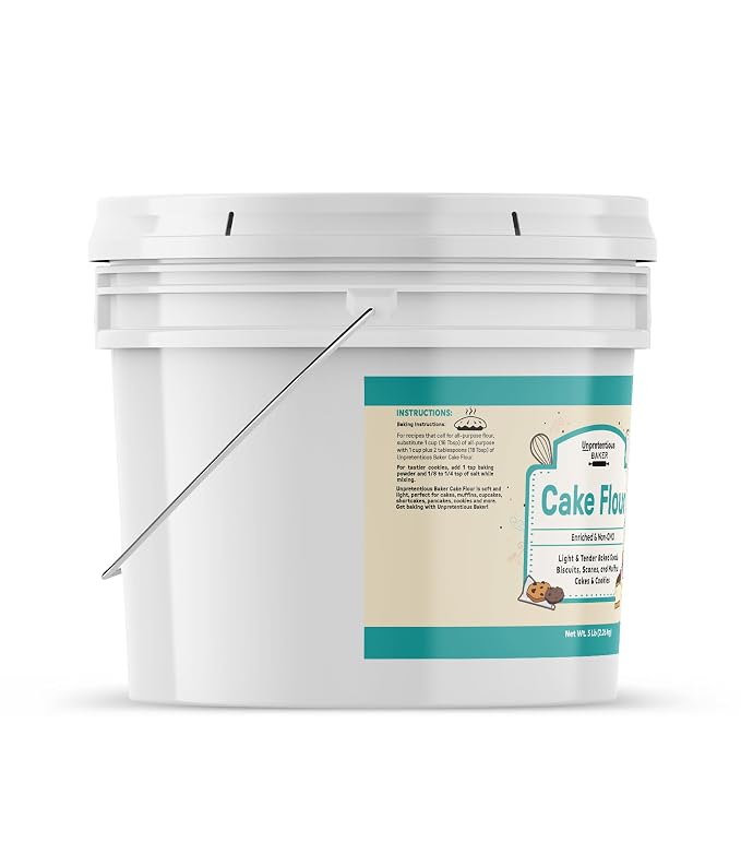 Unpretentious Cake Flour, 1 Gallon, Great For Cakes, Biscuits, Scones, Muffins