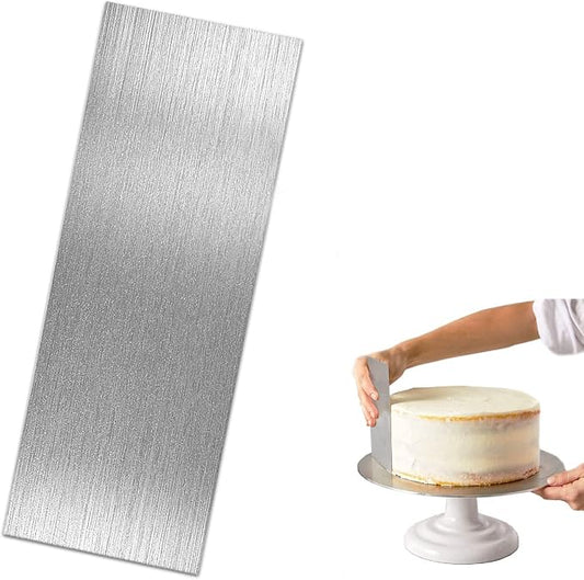 8.6 Inch Stainless Steel Cake Scraper Metal Scraper for Cake Smoother Leveler Scraper Cake Decorating Comb Cake Cutter for Mousse Butter Cream