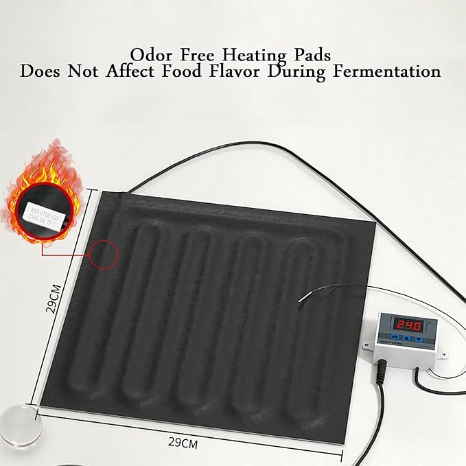 Dough Proofing Box, Foldable Bread Proofer, Bread Making Tools Kit for Sourdough, Bread, Yogurt Making
