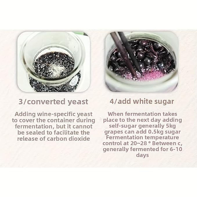 Angel fruit 果酒曲葡萄水果酵母wine yeast, grape fruit yeast, Yangmei mulberry wine red wine yeast, RW version suitable for dark fruits (10g * 1 bag)