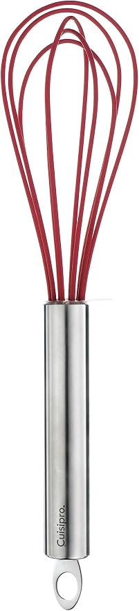 Cuisipro Silicone Egg Whisk 8" Red