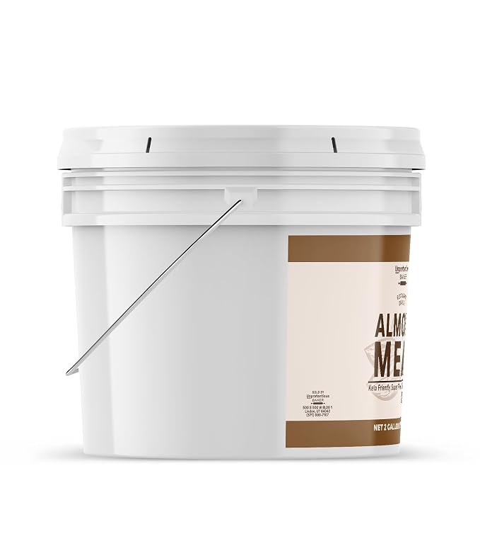 Unpretentious Almond Meal, 2 Gallon Bucket, Breading Replacement, Great for Rubs, Breads & Baked Goods