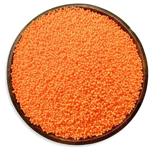 NY Spice Shop Orange Nonpareils - 3 Pound Colorful Candy Sprinkles - Orange Nonpareil Candies - Candy Sprinkles for Decorating Cupcakes, Cookies, Cakes, Chocolates and Desserts