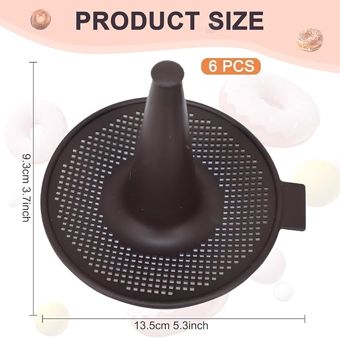 6-Cavity Silicone Donut & Bagel Pan Set, Non-Stick Doughnut Mold for Baking, Homemade Pastry Maker, Easy Clean Oven Safe