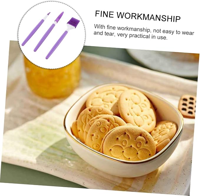 COLLBATH 1set Cake Engraving Tool Fondant Modeling Needles for Cake Decoration and Reusable Sugar Paste Carving Kit for Bakers and Professionals