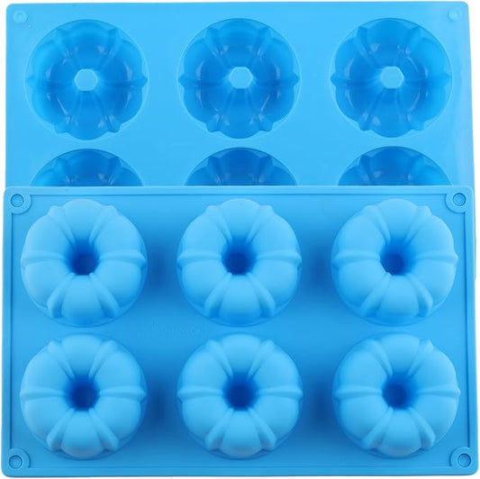 6Cavity Mini Fluted Tube Cake Pan Mold Heritage Fluted Tube Silicone Chocolate Molds For Chocolate