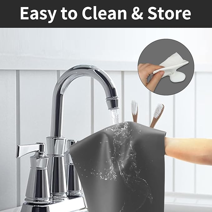 2MM Super Thick Large Silicone Mat, 23.6"x31.5", Non-Slip Heat Resistant, Thicken Kitchen Counter Mats, Waterproof Countertop Protector for Craft (Dark Grey)