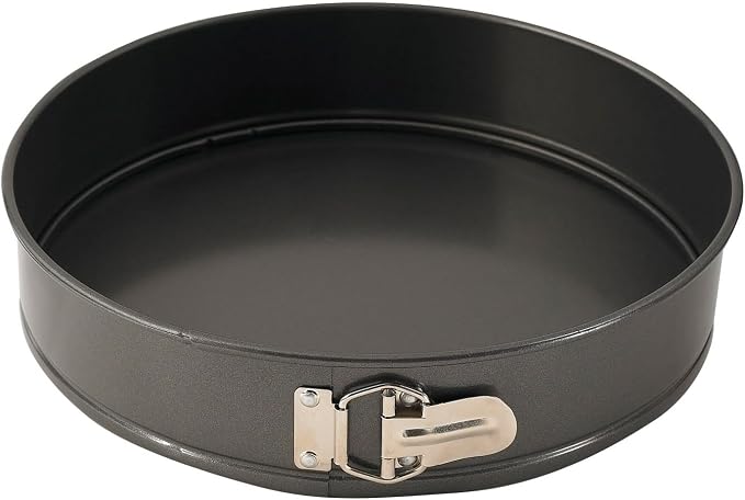 Winco Springform Pan with Detachable Bottom, 12-Inch, Aluminized Steel,Black (Pack of 6)