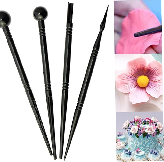 PRETYZOOM 13 Pcs Fondant Sculpting Tools Set Cake Decoration Pens for Sugar Craft Dough Engraving and Modeling Kit for Bakery Pottery and DIY Cake Decoration