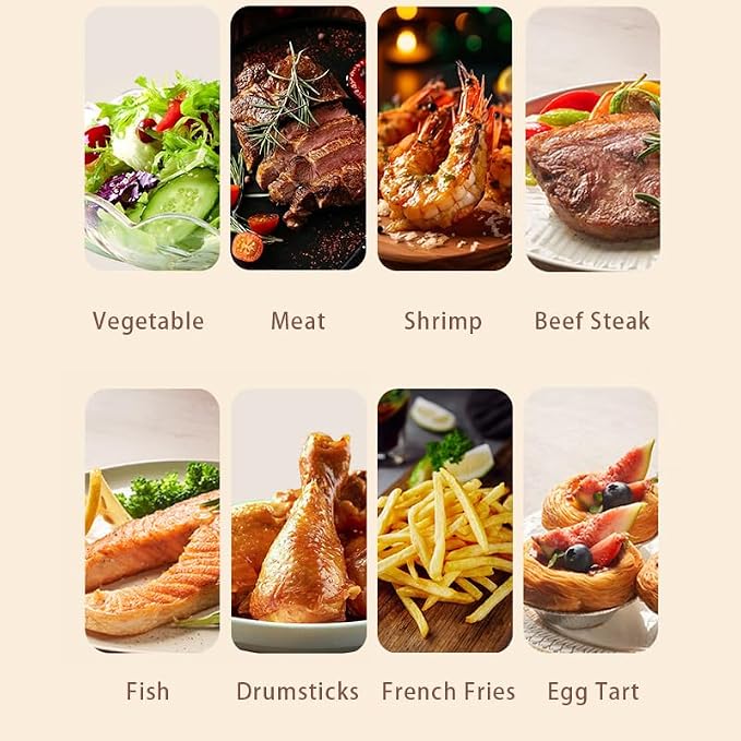 3 layer Square Air Fryer Rack, Stainless Steel Dehydrator, Air Stainless Steel Dehydrator Grill Enhanced Airflow Design Air Fryer Rack for Chicken Wings Vegetables Dual Cakes (Square Set)