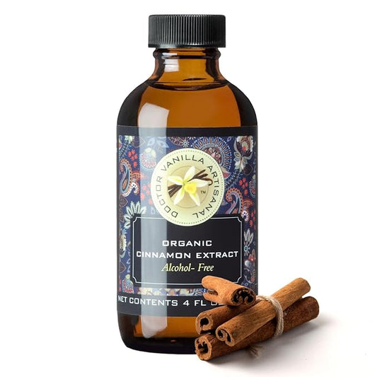 Organic Cinnamon Extract, 4 fl oz - 100% natural, sugar‑free, GMO‑free, gluten‑free, vegan, paleo, keto, kosher, and halal