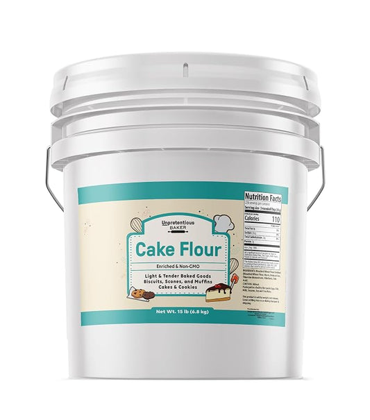 Unpretentious Cake Flour, 3.5 Gallons, Great For Cakes, Biscuits, Scones, Muffins