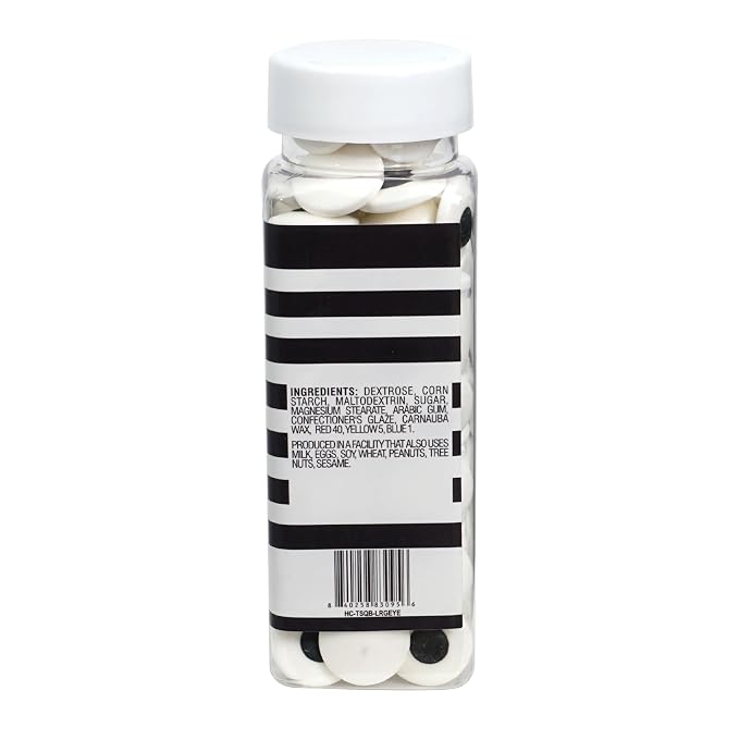 Large Eye Sprinkles 4.4 oz, Candy Eyes, Candy Eyeball Sprinkles For Cake Decorating, Baking, Ice Cream & More, The Hampton Candy Company