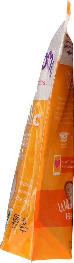 Wholesome Sweeteners 32-Ounce Organic Sucanat Panela Whole Cane Sugar, Fair Trade, Non-GMO Project Verified, Gluten Free & Vegan for Baking, Sprinkling and More, 12 Pack