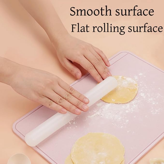 Fondant Rolling Pin, 9.1in Cake Rolling Pin Non Stick Roller Nylon Pizza Dough Roller DIY Cake Baking Decorating Tool for Cookie Pastry Fondant