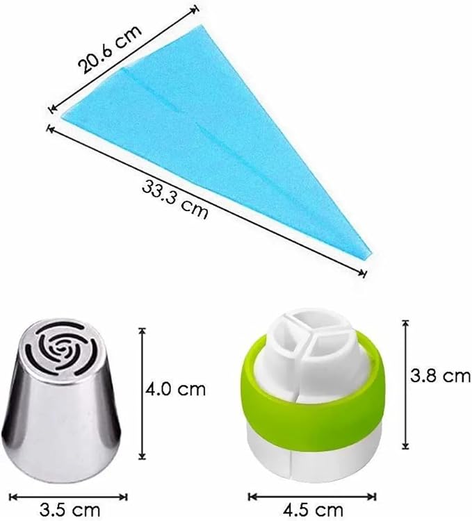 Russian Piping Tips Complete Set Beautiful Flower Frosting Nozzles for Cake Decorating Baking Supplies Stainless Steel for Novice Bakers