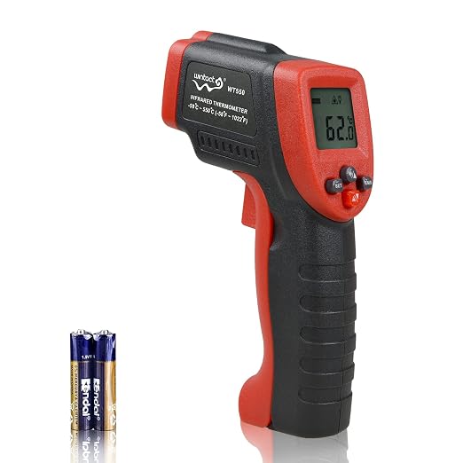 Wintact Infrared Thermometer Temperature Gun, Non-Contact Digital Surface Laser Heat Temp Gun for Kitchen Cooking Food Pizza Oven Grill Fridge -58℉ to 1022℉