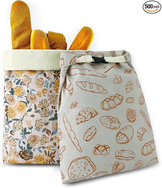 Beeswax Bread Bags for Homemade bread,2 Pack Sourdough Bread Bags,Reusable Bread Bourdough Storage