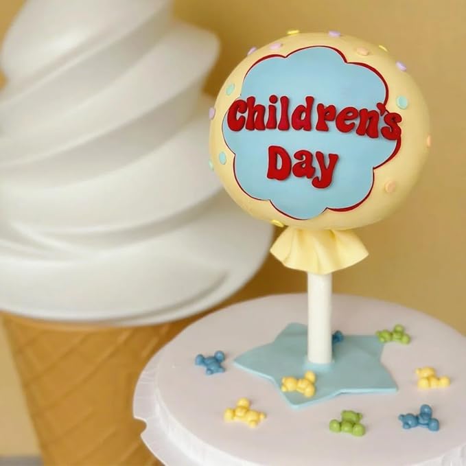Lollipop Floating Cake Stand,Hanging Decorative Cake Pouring Kit,Cake Decorating Stand,Anti Gravity Candy Cake Support,Reusable Hanging Decorative Cake Kit for DIY Birthday Wedding Party (Lollipop)