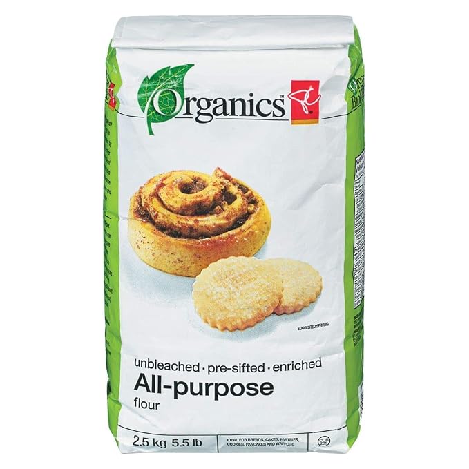 PC Organics Unbleached All-Purpose Flour 2.5kg/5.5 lbs. {Imported from Canada}
