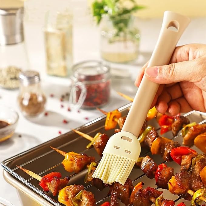 Silicone Pastry Brush and Spatula Set, | BPA Free, Heat Resistant, Non Stick, For Baking, BBQ, Grilling