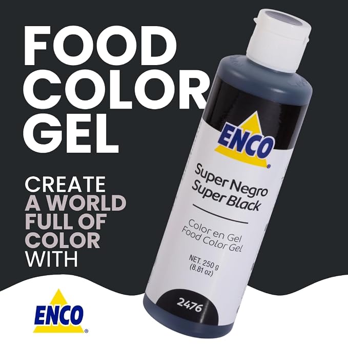 ENCO Gel Food Coloring 8.8 oz (Super Black)