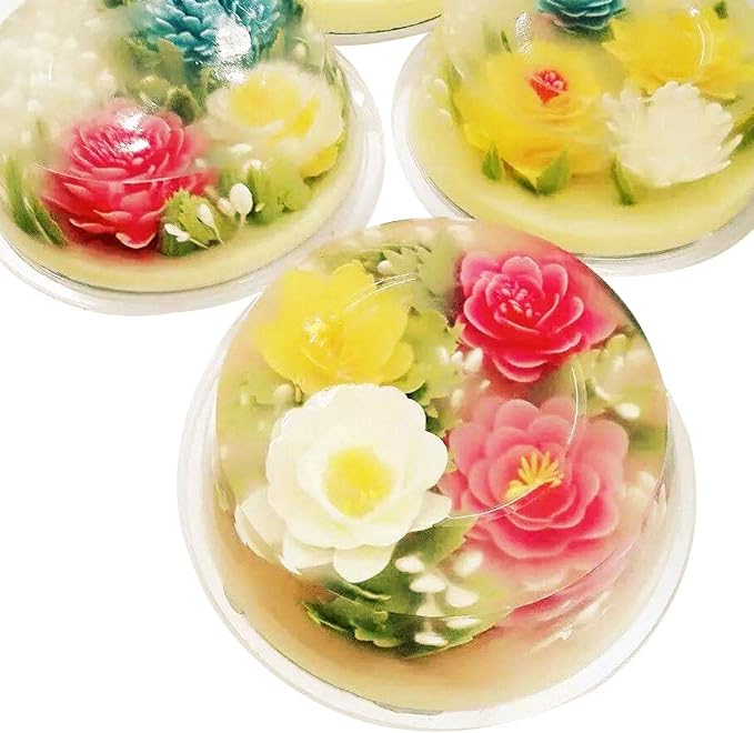 Woohome Art Cake Tools, 11 PCS 3D Gelatin Jelly Tools Includes 10 PCS Gelatin Tools and 1 PCS 10ml Syringe Pudding Pastry Nozzles for Cake Decoration, Jelly Cake making