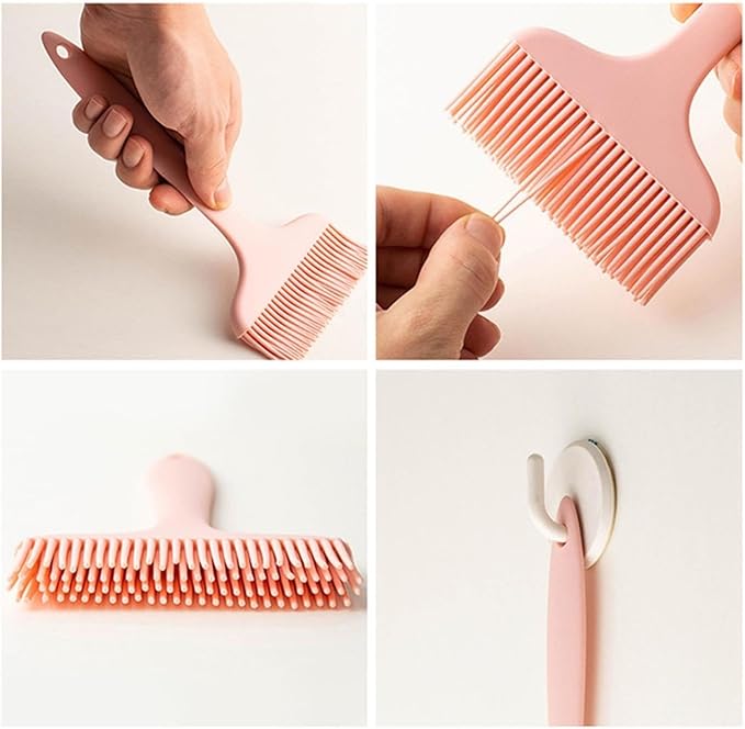 Basting Brush for Cooking, Heat Resistant Enlarged Brush Head Food Grade Silicone Effortless Cleaning Silicone Basting Brush, Dishwasher Safe Steel Core Silicone Brush for Oils Butter Marinades