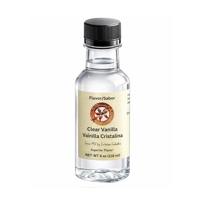 Royal Artisan Vanilla – Clear Vanilla Extract for Baking 4 oz / 118 ml, Pure Vanilla Essence, Vainilla Cristalina – Premium Flavoring for Cakes, Coffee, Ice Cream, Beverages