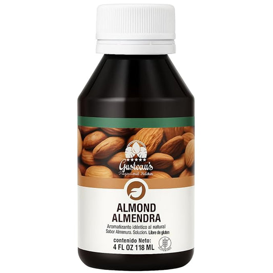 Gusteau's - Almond Flavor Bakery Emulsion, 4 fl oz (100ml) Alcohol Free, Sugar Free, Kosher (ALMOND KNIGHT)