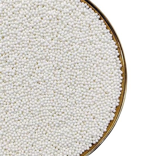 Sprinkles, White Edible Pearl Sprinkles for Cake Decorations, Baking, Ice Cream, Cookies, Cupcake Topper Edible Pearls Sprinkles - 2mm Matte White Sugar Pearls for Cake Decorating 130g/4.6oz1 Bottle (2mm matte pearls)