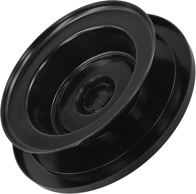 4 Pack 11 Inch Rotating Cake Turntable for Decorating, Smooth Cake Spinner Stand Revolving Turntable, Black Plastic Cake Stand for Baking Display