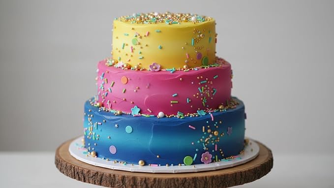 Edible Pearl Sprinkles, Golden, 26 Colors Mixed Size | Gluten Free, Food Grade, For Cakes, Cupcakes, Cookies, Donuts & Ice Cream, Wedding & Valentine's Day Decoration