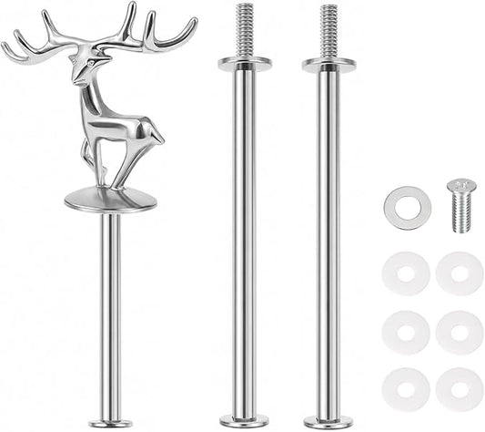 3 Tier Cake Stand Hardware Tiered Tray Plate Hardware Kit Heavy Metal Holder Fruit Plate Stand Food Plate Stand