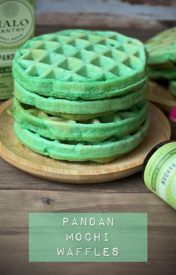 Natural PANDAN Flavoring Extract by HALO PANTRY (2oz bottle) | Colorless/Clear, Dye-Free, Dairy-Free, Sugar-Free, Gluten-Free, NO Sweeteners, NO Calories | Perfect for customizing ANY baking, candy, dessert or drink recipes