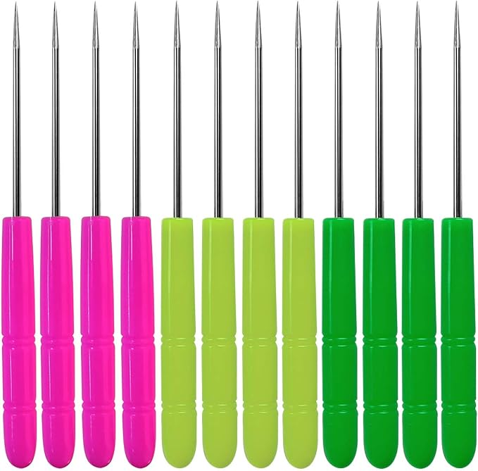 12 Pcs Sugar Stir Needle Scriber Needle Biscuit Icing Pin DIY Baking Pin Stainless Steel Pin Icing Sugarcraft Cake Decorating Needle Tool