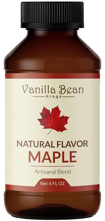 Pure Maple Extract for Baking and Flavoring - 4 OZ - Premium Quality Natural Flavors for Baked Goods, Desserts, & Cooking