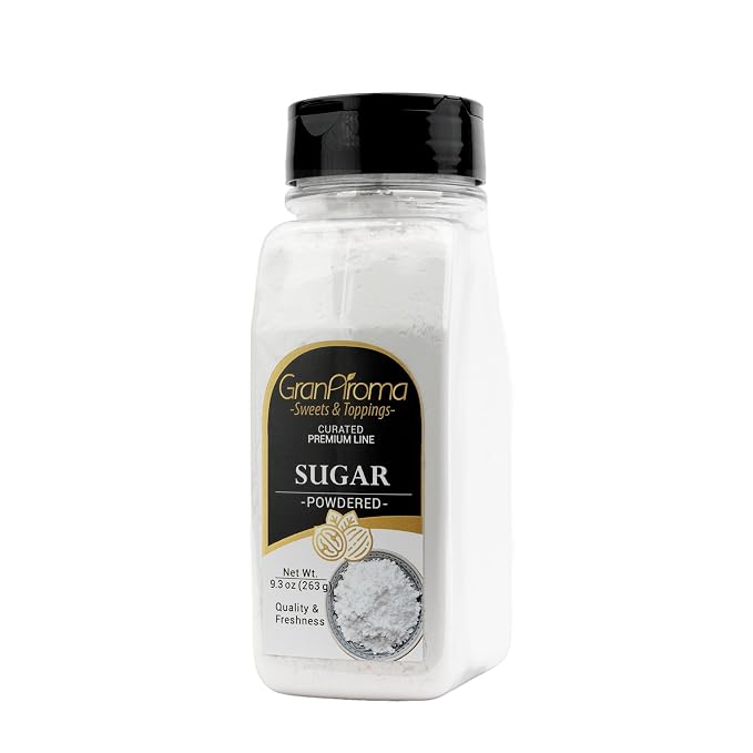 GranAroma Powdered Sugar, Fine Powder, Baking & Frosting, Confectioner's Sugar (9.3 Ounce)
