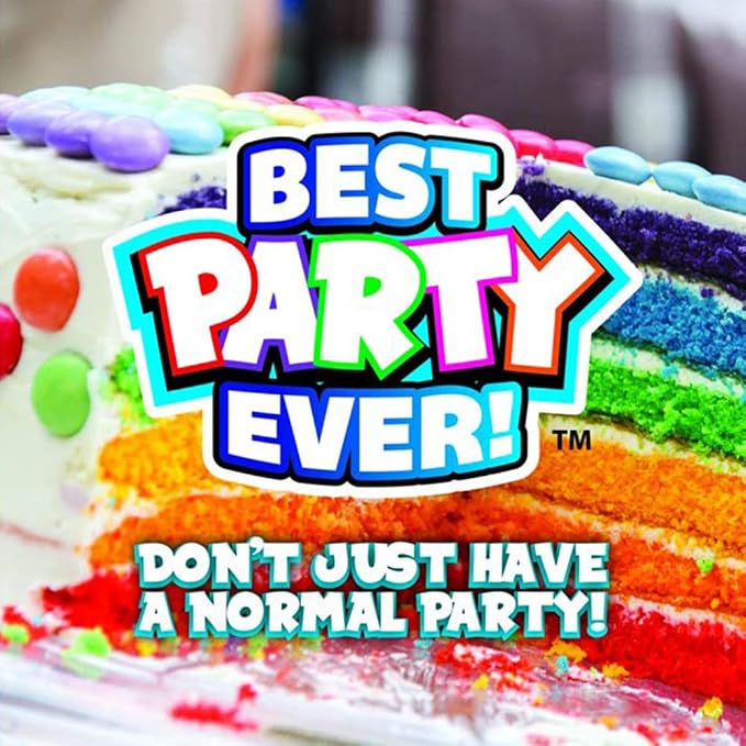 BEST PARTY EVER! Confetti Candle Cake Topper, Shower Cakes in Edible Sprinkles, Fun Way to Celebrate Birthdays, Parties and More, 2-Pack, Pink