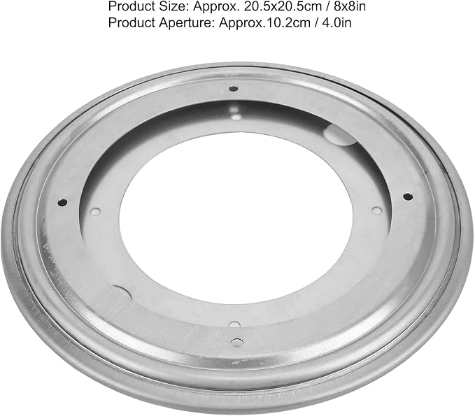 8 inch Turntable Bearing, Lazy Susan Rotating Hardware Turntable Bearing Swivel Plate Ring for DIY, Dining Table, Display Stand