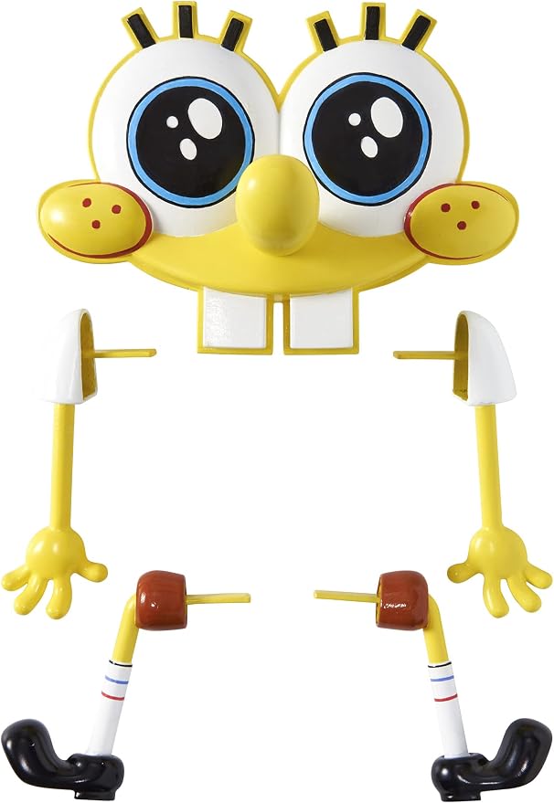 DecoSet® SpongeBob SquarePants™ Creations Cake Topper, 5-Piece Birthday Party Set with Eye-Popping Face and 2 Arms and 2 Legs