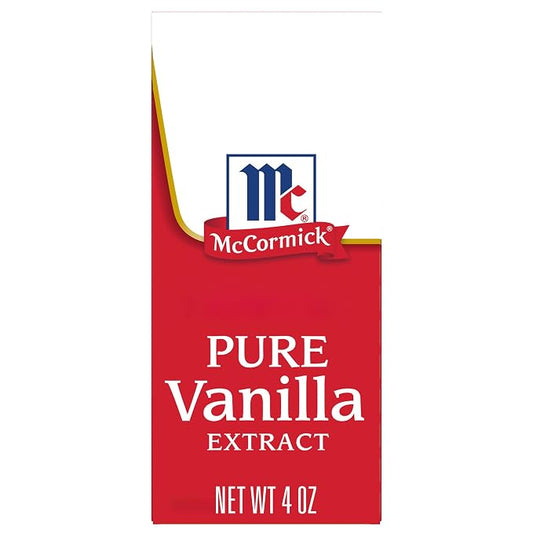 McCormick All Natural Pure Vanilla Extract (Made with Madagascar Vanilla Beans), 4 fl oz