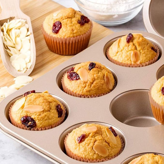 Gifbera Unbleached Parchment Paper Cupcake Liners 400 Counts - Standard Food Grade Muffin Baking Cups, Greaseproof Non-Stick Cupcake Wrappers for Party, Wedding, Birthday (Natural)