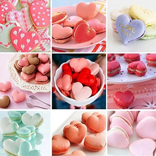beicemania® Silicone Classic Bear Heart Penguin Macaron Baking Mat for 15 Macarons Macaroons Biscuits Cookies