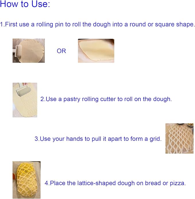 1PCS Pastry Cutter Plastic Pizza Silk Hob Household Reusable Baking Pastry Tools for Pizza and Biscuits