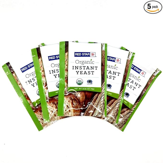 Lesaffre Red Star Organic Instant Yeast - 5 Packets