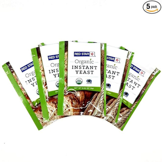 Lesaffre Red Star Organic Instant Yeast - 5 Packets
