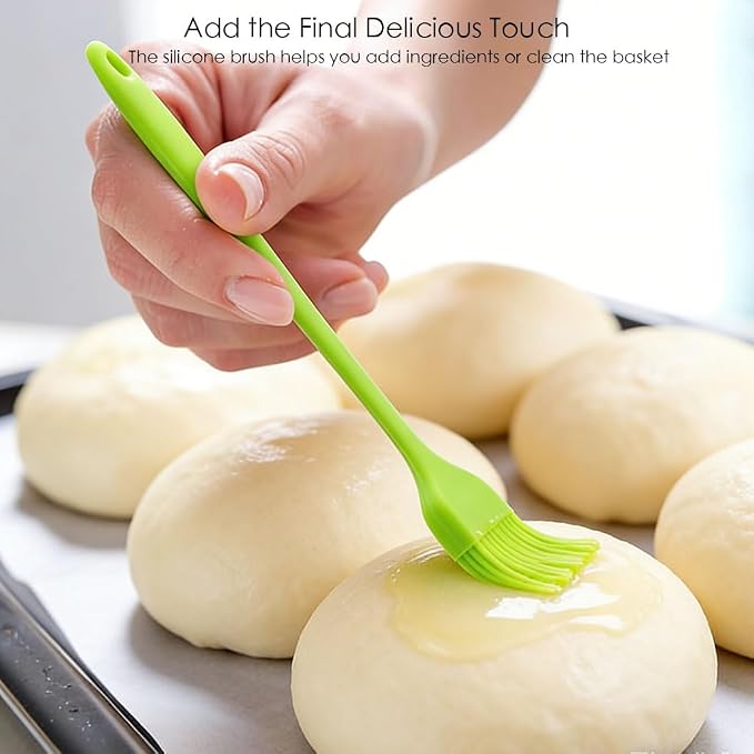 Dough Whisk and Scraper Bread Making Tools Bread Lame Tool and Pastry Brush for Danish Dough Sourdough