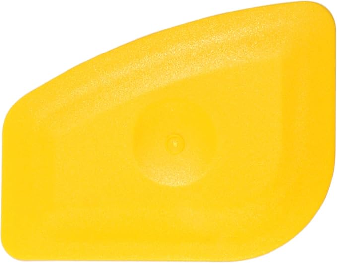 Small Handy Plastic Scraper Hard Sharp Card Round Edge for Home Universal Cleaning Squeegee, Decal Sticker Remover, Pack of 4